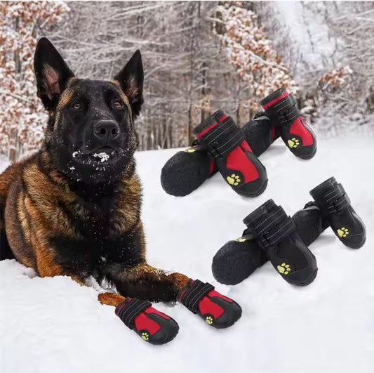 Bottes imperméables pour chiens (Lot de 4) – Antidérapantes et réfléchissantes