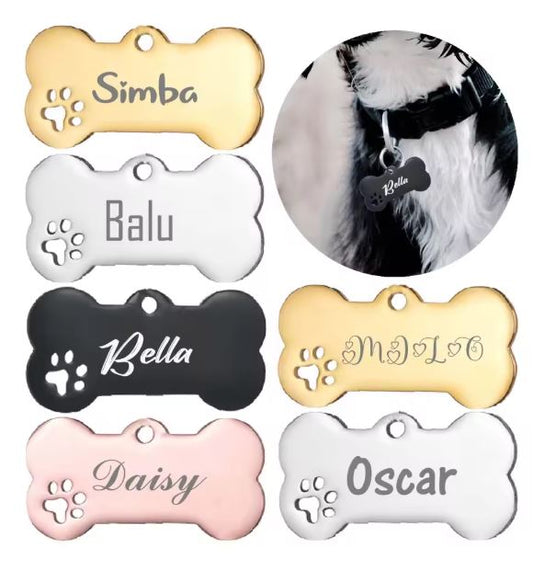 Étiquettes Personnalisées pour Chiens et Chats – Gravure Gratuite