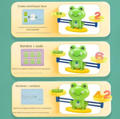Jeu d’Équilibre Grenouille – Apprentissage Ludique et Mathématique 🎓🐸