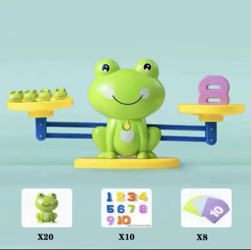 Jeu d’Équilibre Grenouille – Apprentissage Ludique et Mathématique 🎓🐸
